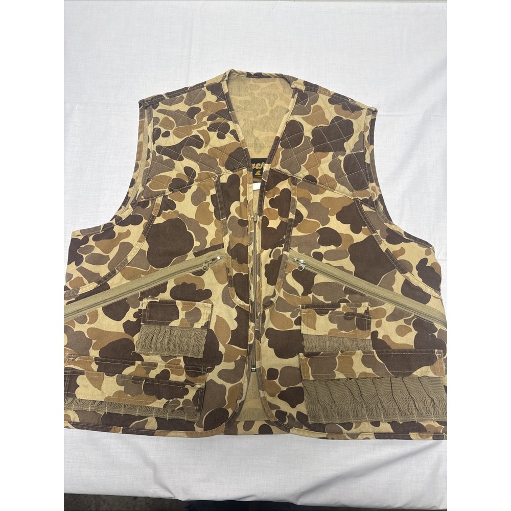 Vintage Gamehide Chukkar Hunting Vest L Duck Hunter Camo Upland Bird